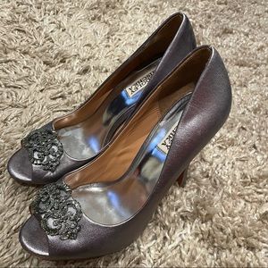 Badgley Mischka Peep Toe Heels
